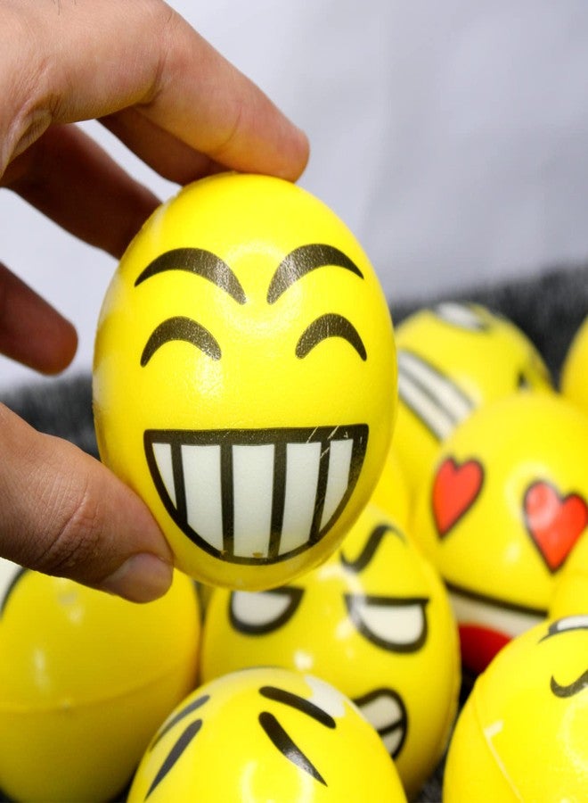 BAAL Soft Sponge Emoji Ball Toy for Kids, Boys and Girls Ideal for Hand Exercise Ball (Set of 4) - Image 5